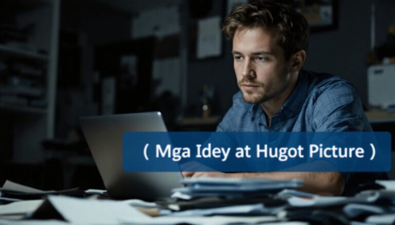 Man working on laptop in dimly lit office.